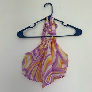 Persaya multi color tie dye shirt